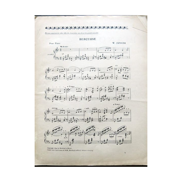 Album Musica N° 30 de mars 1905 aux Editions Pierre Lafitte & Cie Editeurs