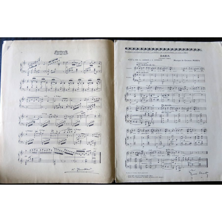 Album Musica N° 30 de mars 1905 aux Editions Pierre Lafitte & Cie Editeurs
