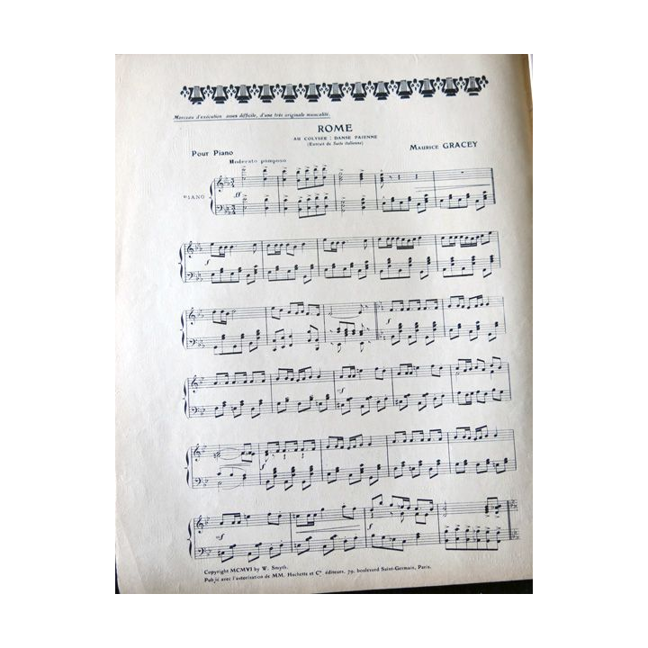 Album Musica sommaire N° 75 de décembre 1908 aux Editions Pierre Lafitte & Cie Editeurs