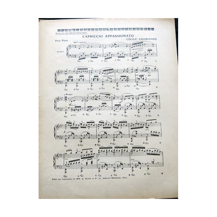 Album Musica sommaire N° 62 de novembre 1907 aux Editions Pierre Lafitte & Cie Editeurs