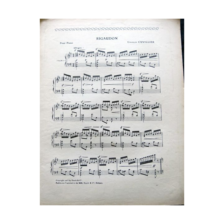 Album Musica N° 21 de juin 1904 aux Editions Pierre Lafitte & Cie Editeurs