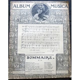 Album Musica sommaire N° 56 de mai 1907 aux Editions Pierre Lafitte & Cie Editeurs