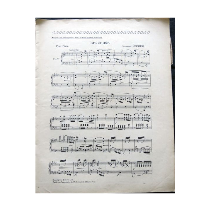 Album Musica sommaire N° 35 de août 1905 aux Editions Pierre Lafitte & Cie Editeurs