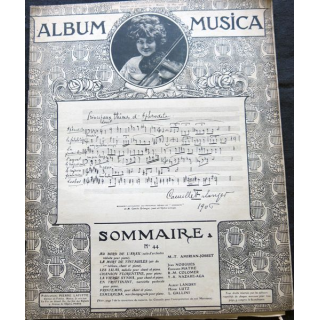 Album Musica sommaire N° 44 de mai 1906 aux Editions Pierre Lafitte & Cie Editeurs