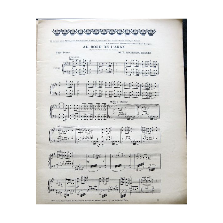Album Musica sommaire N° 44 de mai 1906 aux Editions Pierre Lafitte & Cie Editeurs