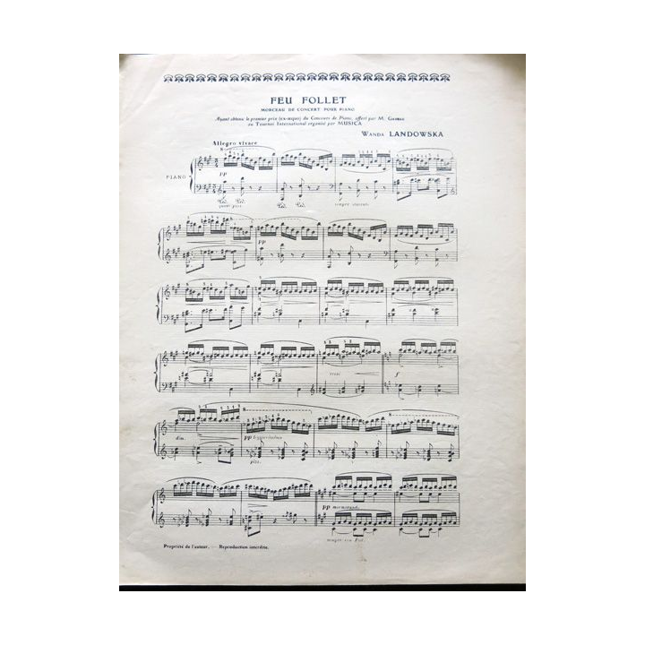 Album Musica N° 17 de février 1904 aux Editions Pierre Lafitte & Cie Editeurs
