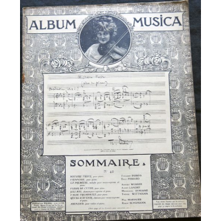 Album Musica sommaire N° 42 de mars 1906 aux Editions Pierre Lafitte & Cie Editeurs