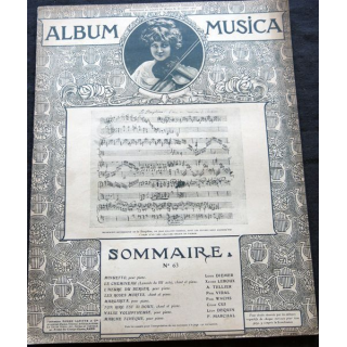 Album Musica sommaire N° 63 de décembre 1907 aux Editions Pierre Lafitte & Cie Editeurs