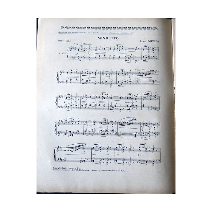 Album Musica sommaire N° 63 de décembre 1907 aux Editions Pierre Lafitte & Cie Editeurs