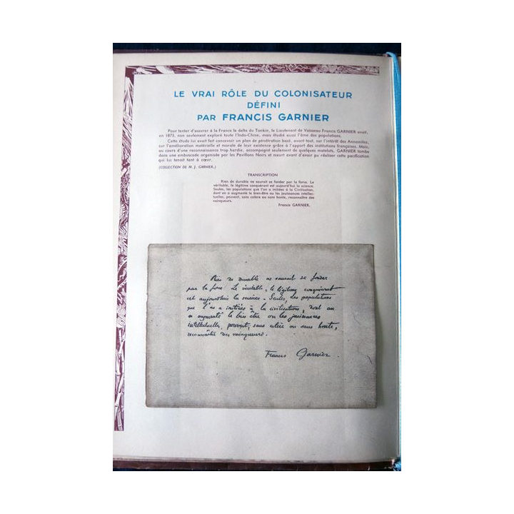 L'œuvre généreuse et humaine de la France colonisatrice - 150 ans de conquête des cœurs Maurice Devriès Editeur Paris