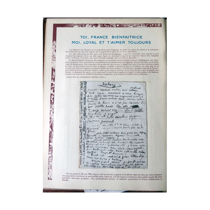 L'œuvre généreuse et humaine de la France colonisatrice - 150 ans de conquête des cœurs Maurice Devriès Editeur Paris