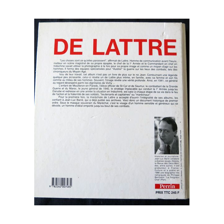 De Lattre documents inédits de Jean Luc Barré aux Editions Perrin Editeur