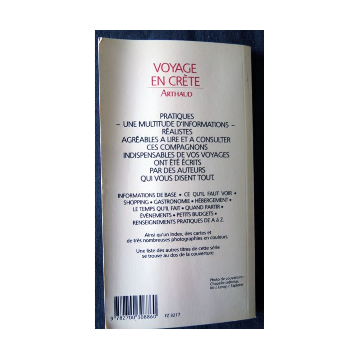 Voyage en Crète de Adam Hopkins aux Editions Arthaud