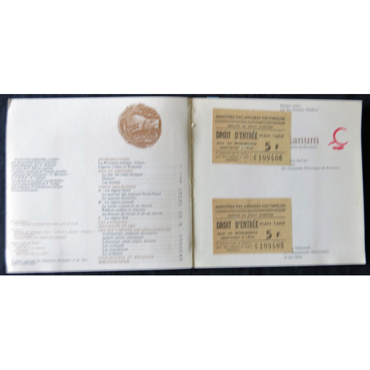Glanum - Saint-Remy-de-Provence 1977 Texte de F. Silviat Caisse Nationale des Monuments Historiques