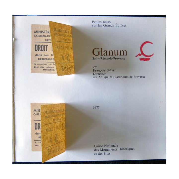 Glanum - Saint-Remy-de-Provence 1977 Texte de F. Silviat Caisse Nationale des Monuments Historiques