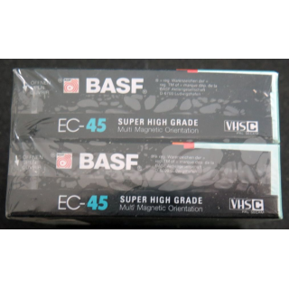 K7 Video  : Lot de 2 compact disc Cassette 45 mn super Higfh Grade Multi magnetic orientation