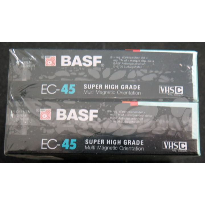 K7 Video  : Lot de 2 compact disc Cassette 45 mn super Higfh Grade Multi magnetic orientation