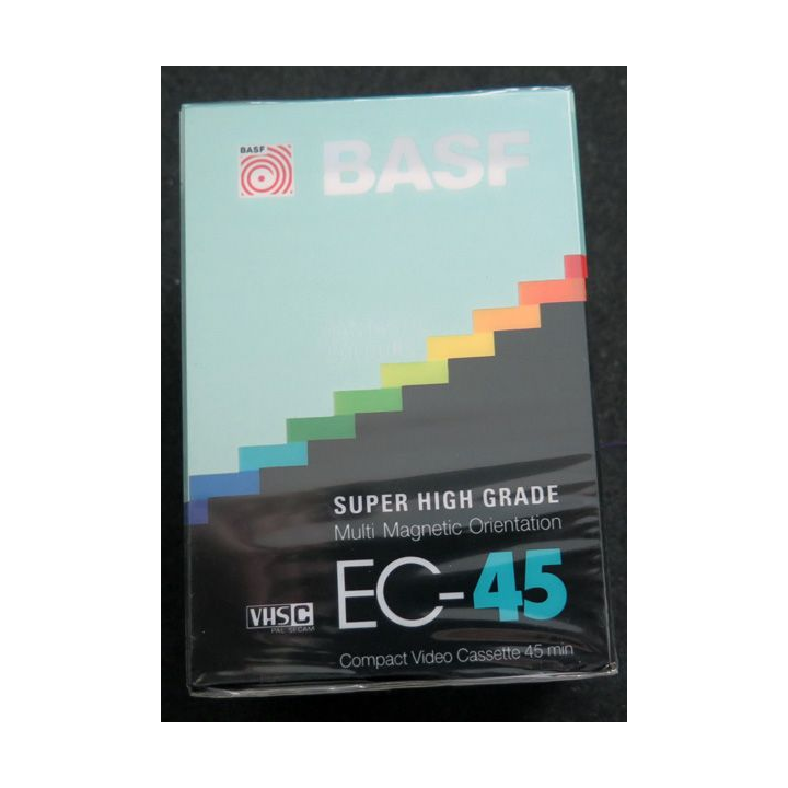 K7 Video  : Lot de 2 compact disc Cassette 45 mn super Higfh Grade Multi magnetic orientation