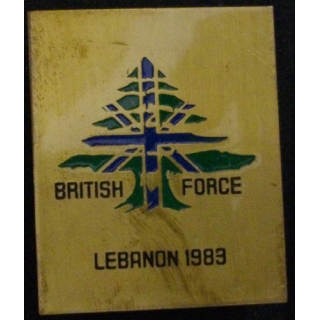 BRITISH FORCE LEBANON 1983 (MÉTAL PEINT)