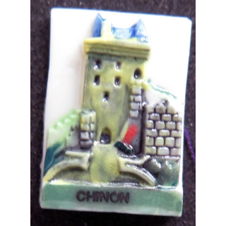 fève Château de Chinon en céramique