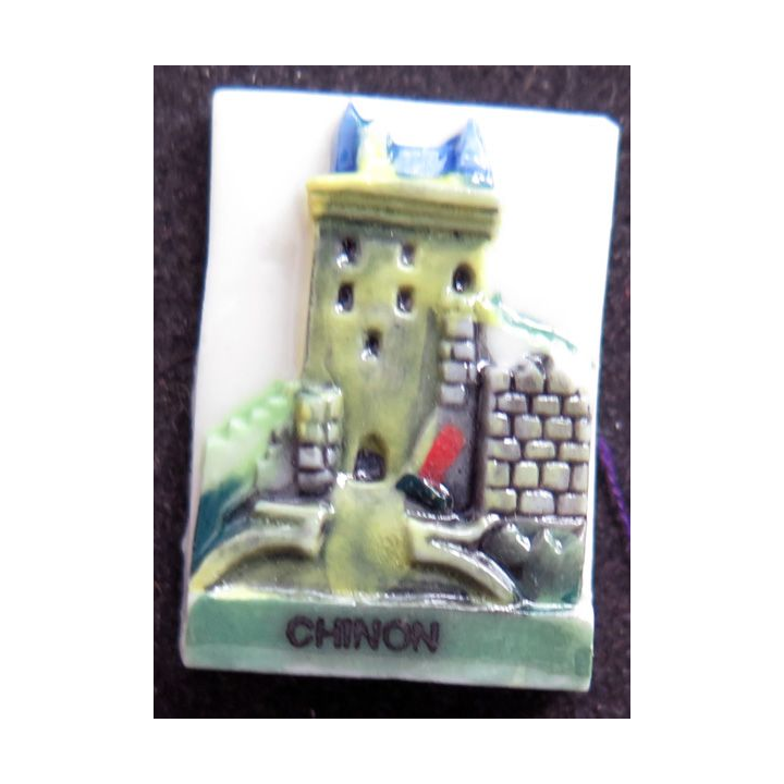 fève Château de Chinon en céramique