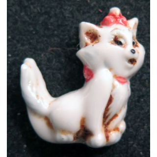 fève le Chat Marie Disney en céramique