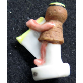 fève Bouchon en fête en céramique