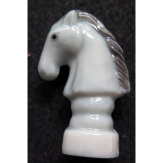 fève Pion d'échec le Cheval en céramique