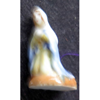 fève Vierge Marie en céramique