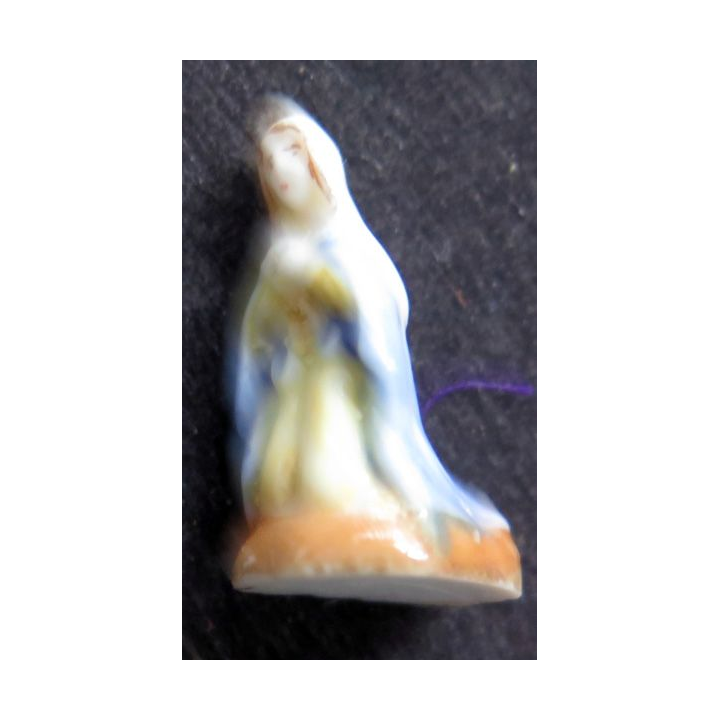 fève Vierge Marie en céramique