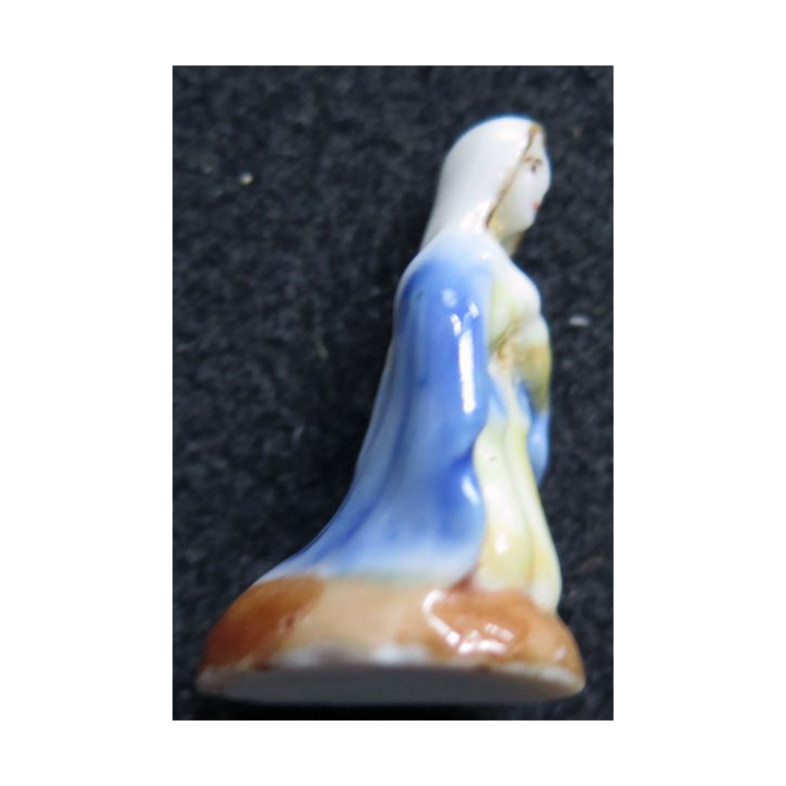 fève Vierge Marie en céramique