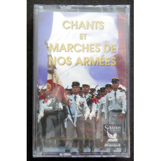 K7 Audio  : K7 neuve emballée de Chants et marches de nos armées Grand défilé La légion