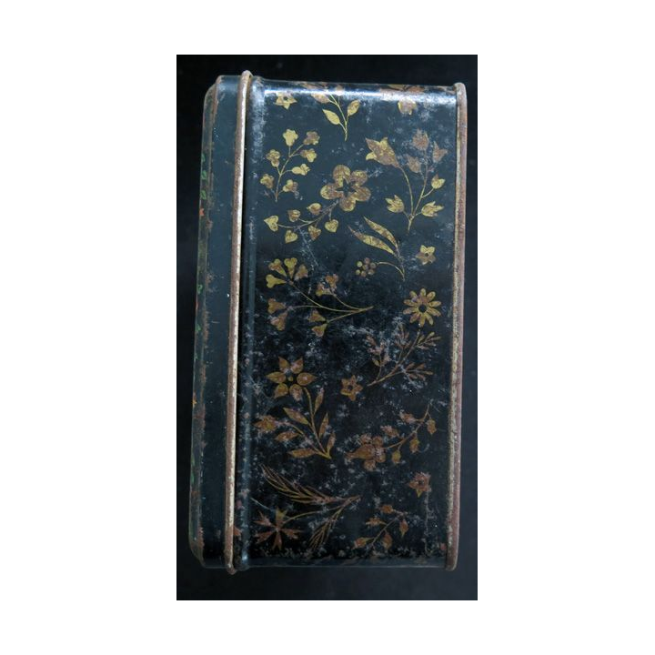 Vieille boite métallique piquée par des pointes de rouille 26 x 18 x 10