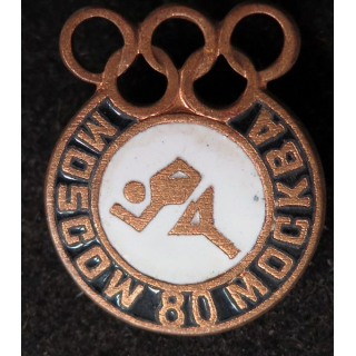 URSS : insigne métallique des jeux olympiques de Moscou