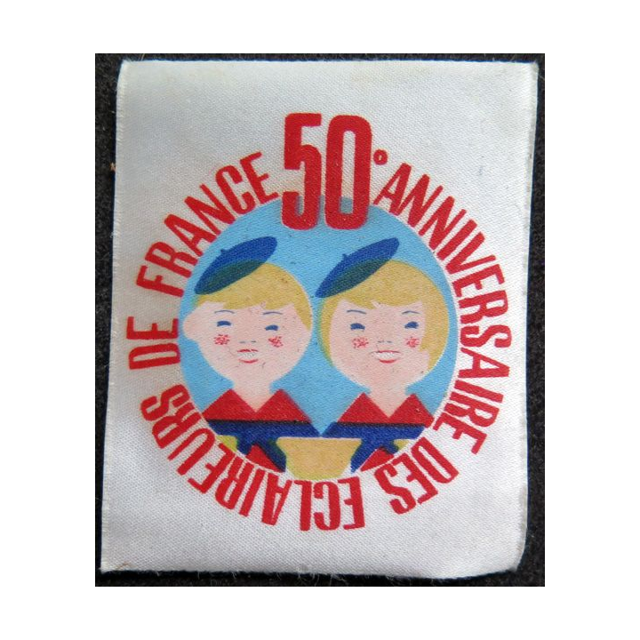 Insigne tissu du 50° anniversaire des éclaireurs de France