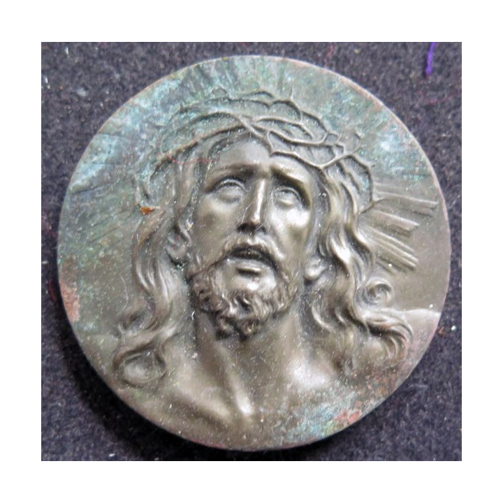 médaille de Jésus Centenaire des établissements Béraudy-Vaure de diamètre 4,5 cm