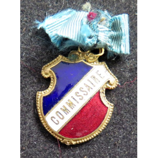 Insigne émaillé de commissaire hauteur 2,5 cm