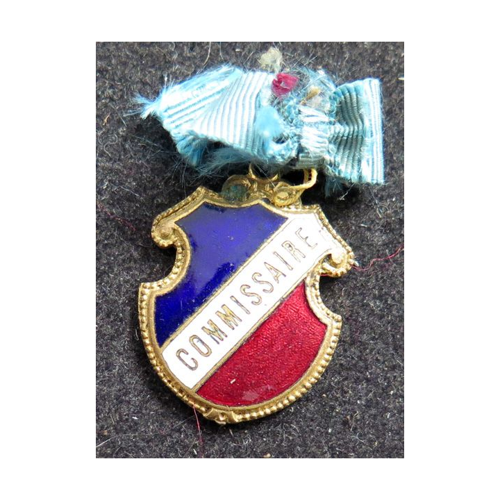 Insigne émaillé de commissaire hauteur 2,5 cm