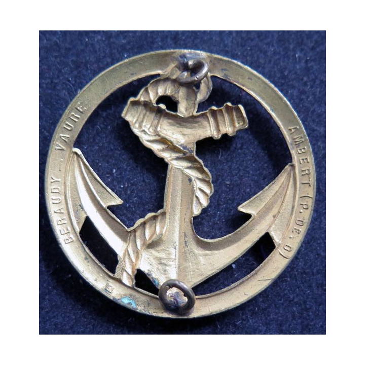 Insigne de béret des Troupes de Marine Fabrication Bichet