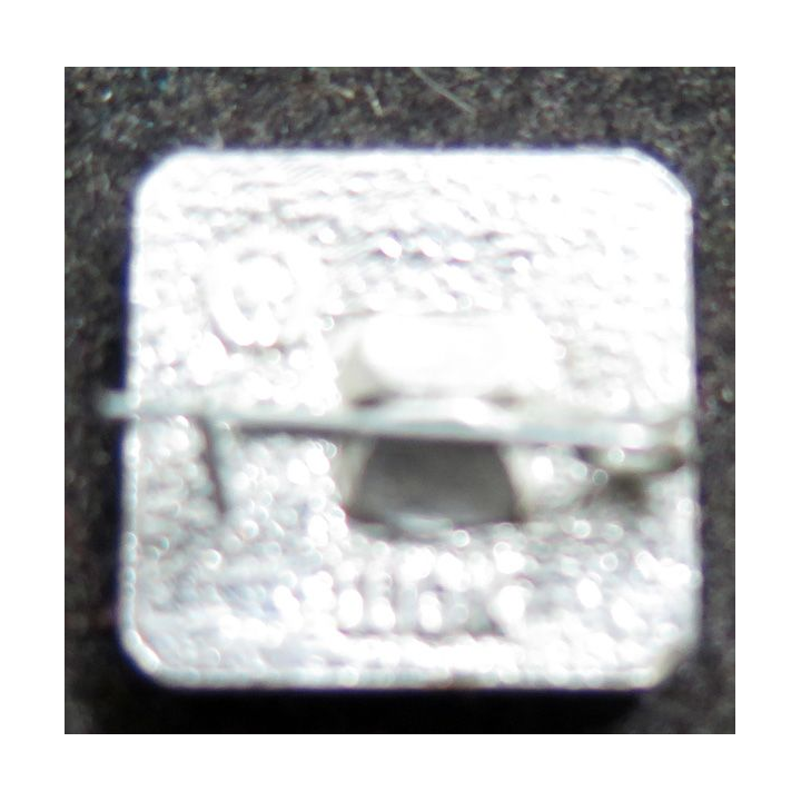 URSS : insigne alu de Lénine 1,4 cm de côté