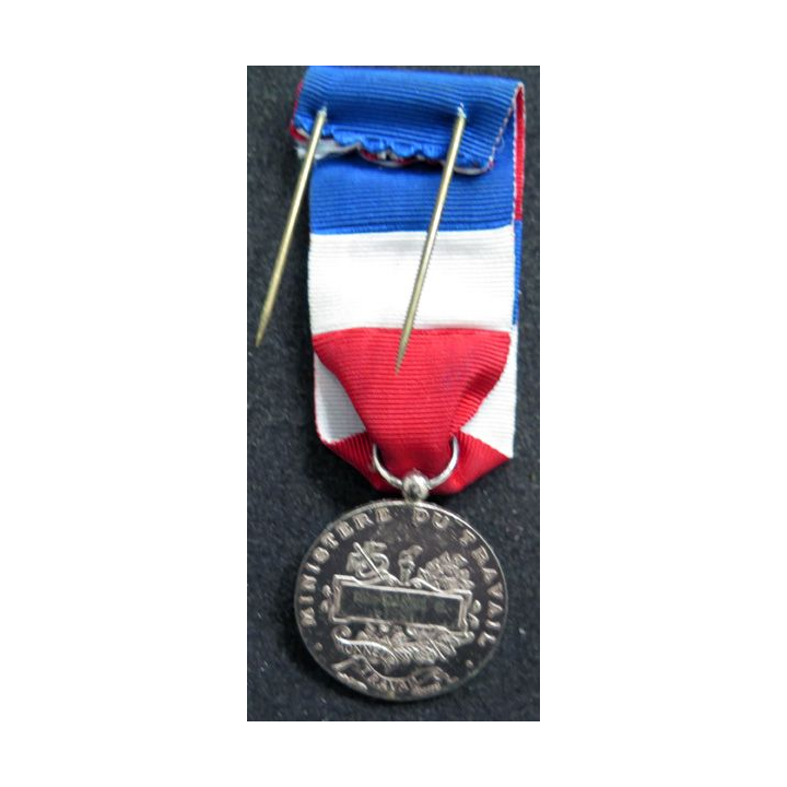 FRANCE : Médaille du travail du ministère du travail attribué à Mme Daniel G. 1991
