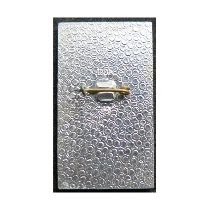 URSS : insigne alu du VDNH Russe 4,5 x 2,5 cm