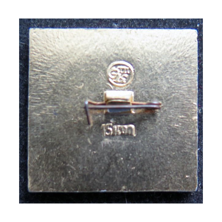 URSS : insigne alu de mortier de 160 mm 2,8 x 2,8 cm