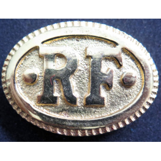 MILITARIA : support de flèche de Hampe de drapeau RF république française 4 x 5,5 x  1,1 cm