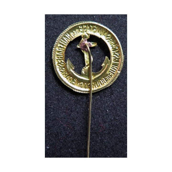 Badge métallique de la société de sauvetage des naufragés Paris