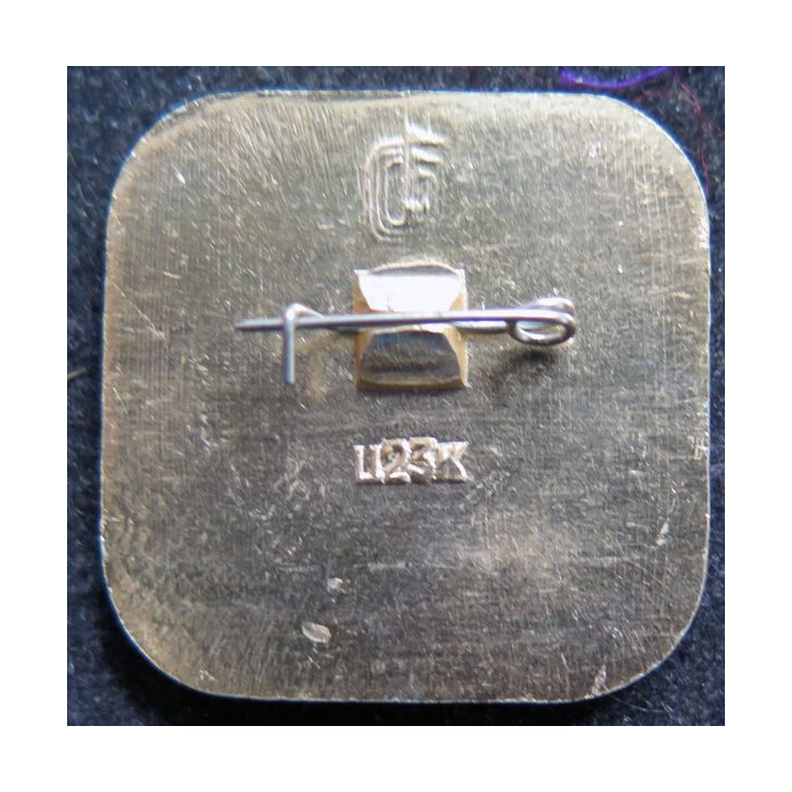 URSS : insigne métallique des jeux olympiques de Moscou Aviron 2,7 x 2,7 cm
