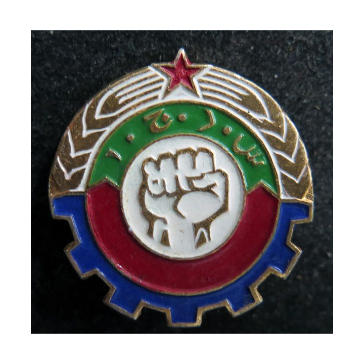 AFGHANISTAN : insigne des jeunesses communistes d'Afghanistan