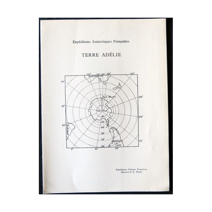 Terre Adélie de André-Frank Liotard - Robert Pommier aux Editions Arthaud avec dédicace