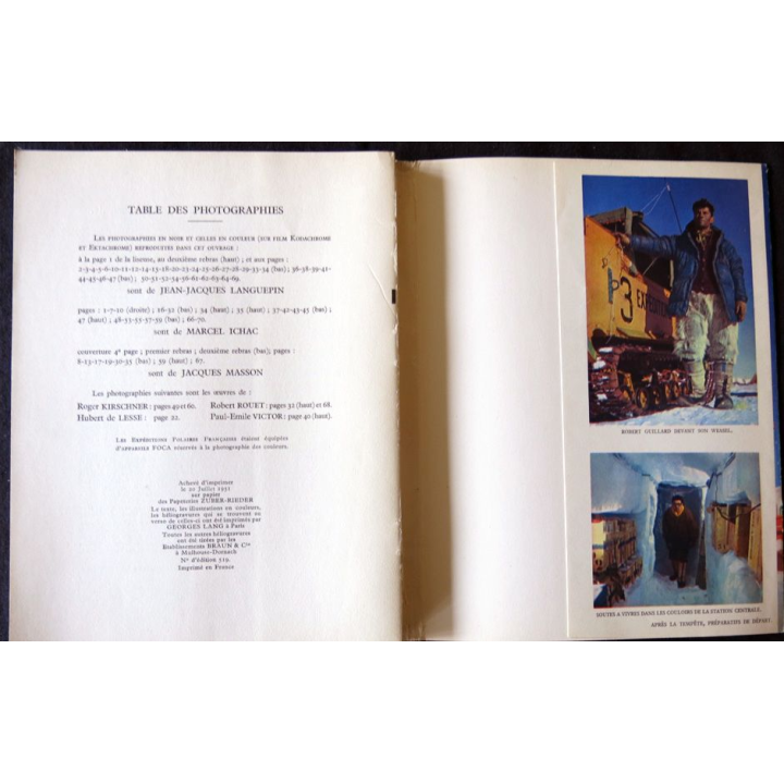 Groenland 1948-1949 de J.J Languepin, M. Ichac, J. Masson et P.E Victor aux Editions. Fréal & Cie