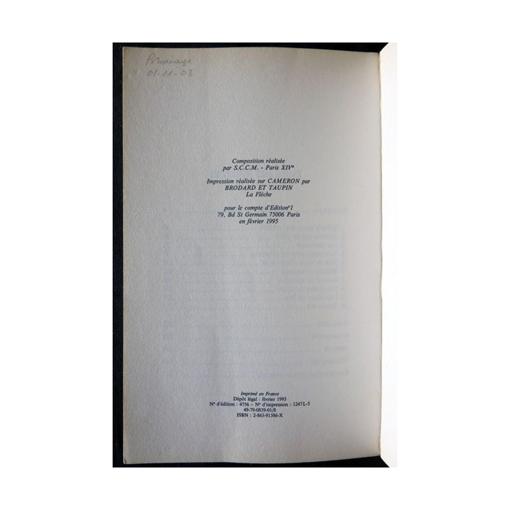 La Crim' : Les grandes affaires de la brigade criminelle de Jean-Pierre Van Geirt aux Editions N°1